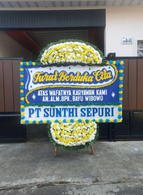 Papan Bunga Duka di Sirapit